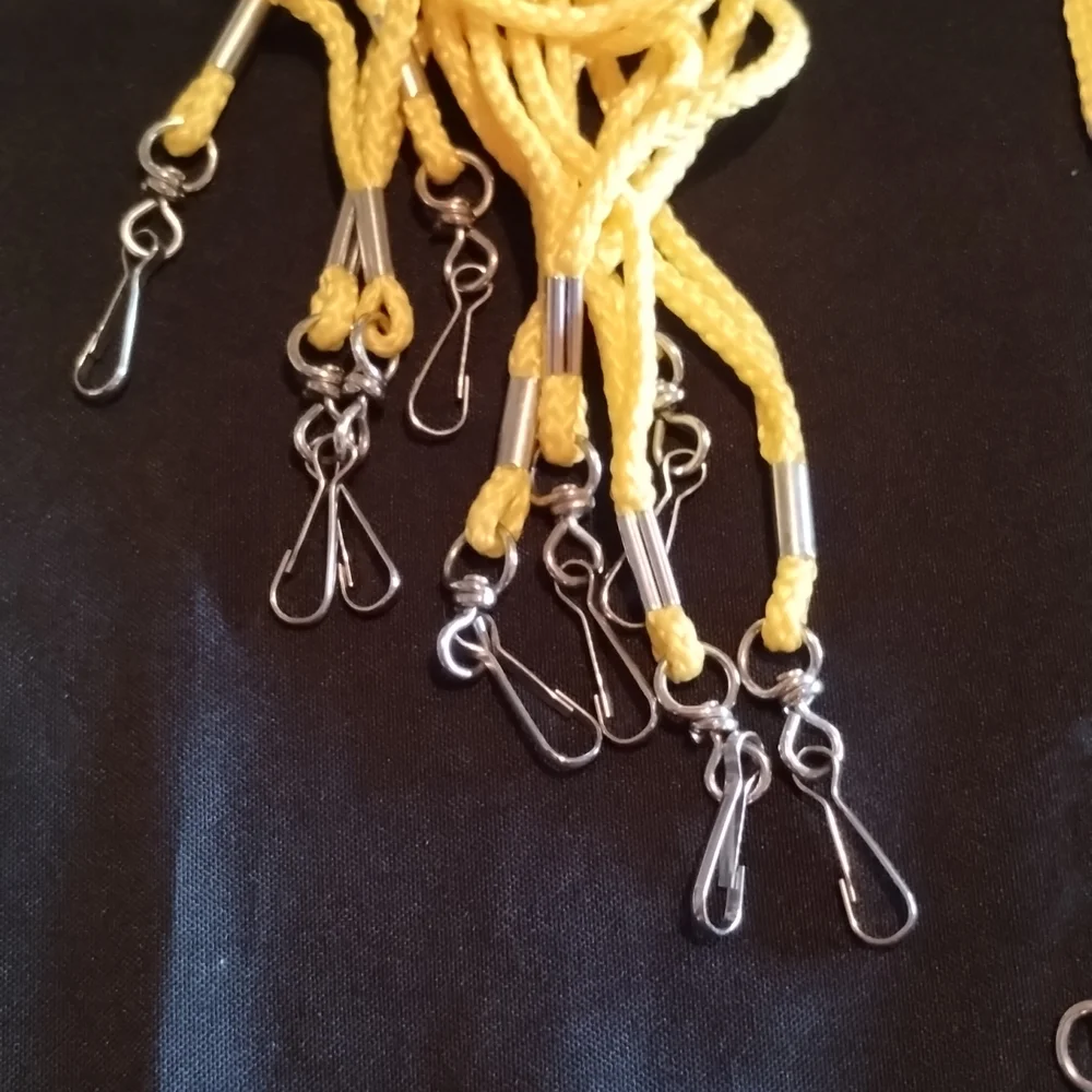 Lanyard for holding Name Tags color: Yellow 30 count